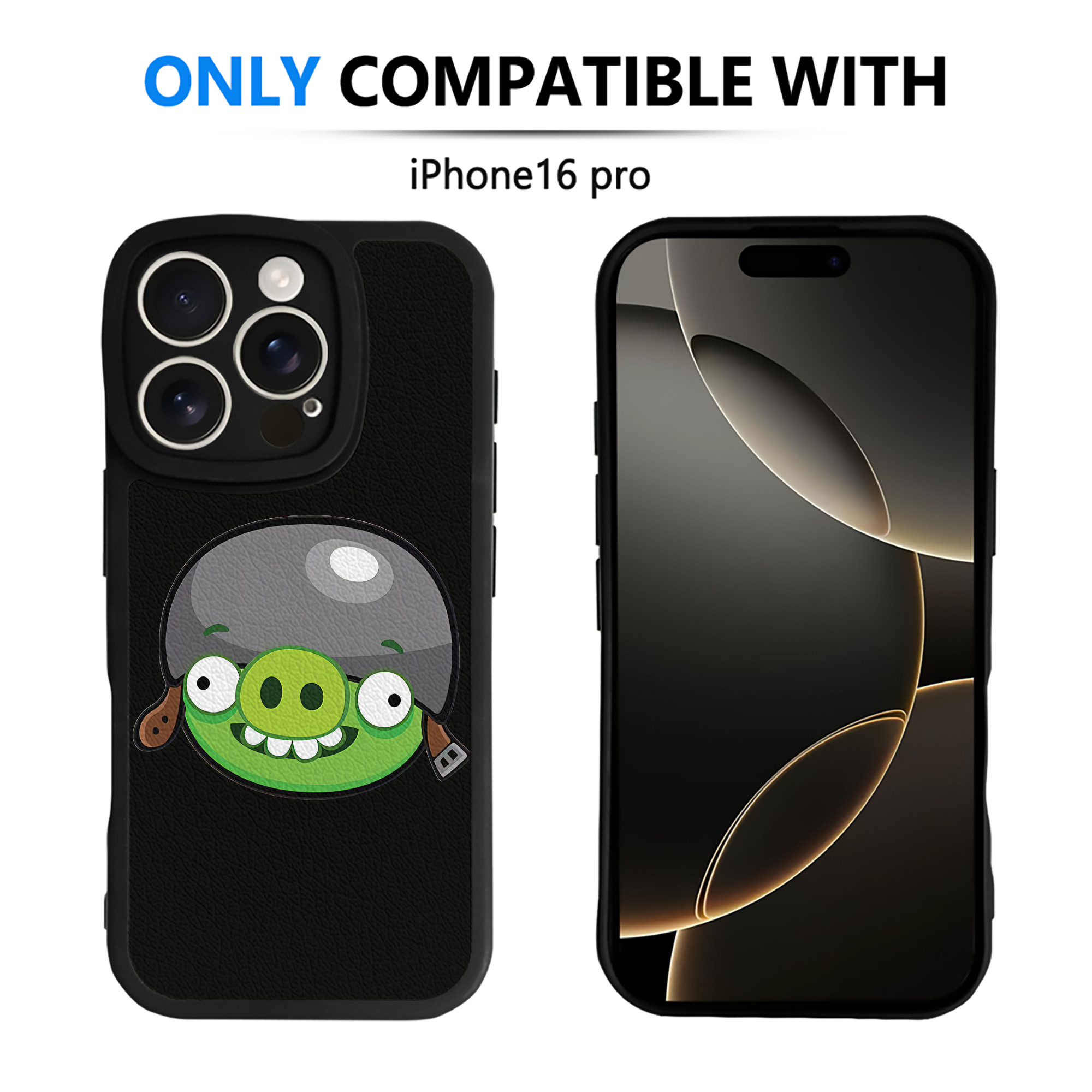 （画像用） Angry Birds アングリーバード 【iPhone 16シリーズ対応】シリコンスマホケース（レザー調） 材質：シリコン